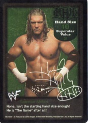 Triple H face card